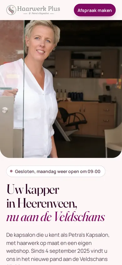 Richting A op een telefoon